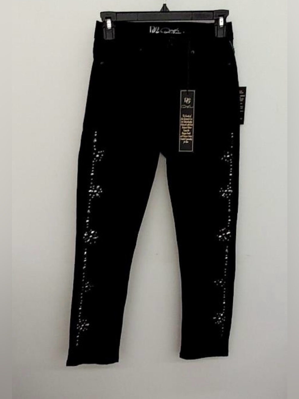DG2 Black Pants with White Signature Waistband